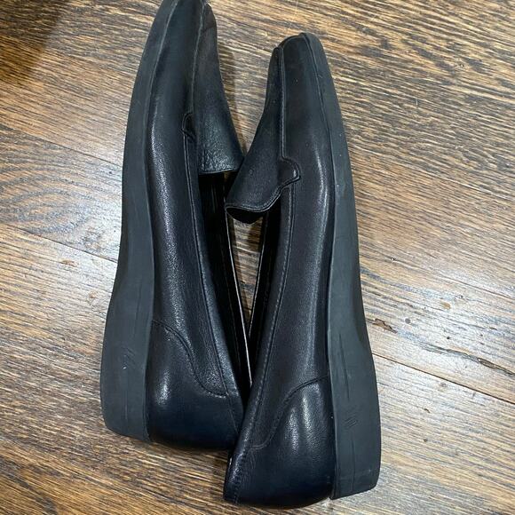 Easy Spirit Anti-Gravity Black Leather Loafers Size 7.5 AA Rubber Sole Shoes - Picture 5 of 13